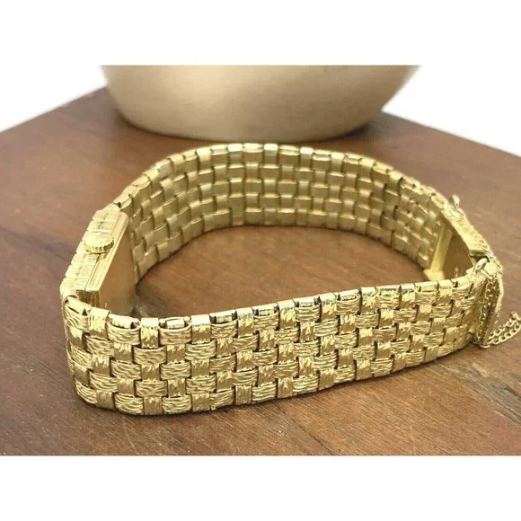 Vacheron Constantin Women's Watch 18k Gold Vintage Swiss Hand Wind Tank - Picture 9 of 12